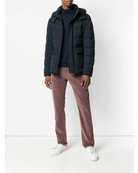 Мужская темно-синяя куртка-пуховик от Fay