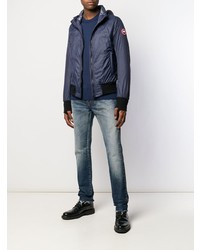 Мужская темно-синяя куртка-пуховик от Canada Goose