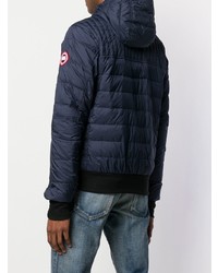 Мужская темно-синяя куртка-пуховик от Canada Goose