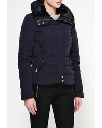 Женская темно-синяя куртка-пуховик от Jennyfer