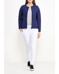 Женская темно-синяя куртка-пуховик от Lacoste