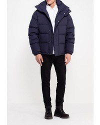 Мужская темно-синяя куртка-пуховик от Lacoste