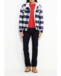 Женская темно-синяя куртка-пуховик от Levi's