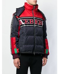 Мужская темно-синяя куртка-пуховик от Iceberg