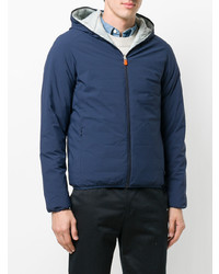 Мужская темно-синяя куртка-пуховик от Save The Duck