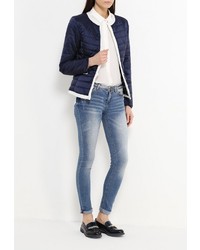 Женская темно-синяя куртка-пуховик от Modis