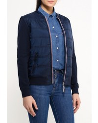 Женская темно-синяя куртка-пуховик от Mustang