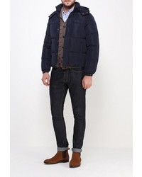 Мужская темно-синяя куртка-пуховик от Mythic