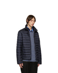 Мужская темно-синяя куртка-пуховик от Prada