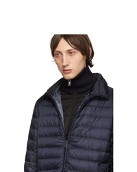 Мужская темно-синяя куртка-пуховик от Prada