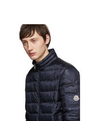 Мужская темно-синяя куртка-пуховик от Moncler