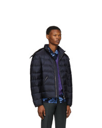 Мужская темно-синяя куртка-пуховик от Prada