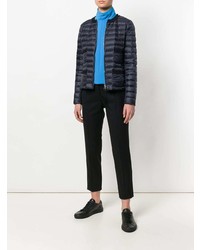Женская темно-синяя куртка-пуховик от Moncler