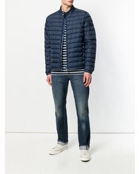 Мужская темно-синяя куртка-пуховик от Peuterey