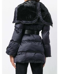 Женская темно-синяя куртка-пуховик от Pinko