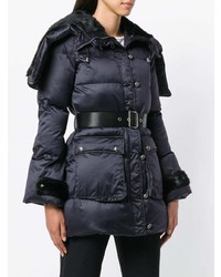 Женская темно-синяя куртка-пуховик от Pinko