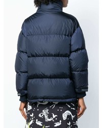 Женская темно-синяя куртка-пуховик от Prada