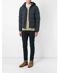 Мужская темно-синяя куртка-пуховик от Aspesi