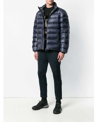 Мужская темно-синяя куртка-пуховик от Prada