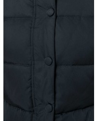 Женская темно-синяя куртка-пуховик от Emporio Armani