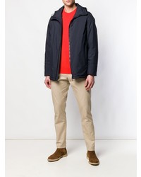 Мужская темно-синяя куртка-пуховик от Dell'oglio