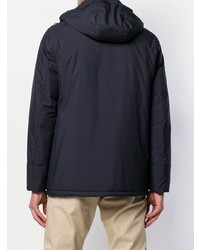 Мужская темно-синяя куртка-пуховик от Dell'oglio