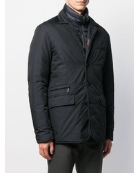 Мужская темно-синяя куртка-пуховик от Moorer