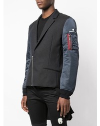 Мужская темно-синяя куртка-пуховик от Undercover