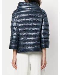 Женская темно-синяя куртка-пуховик от Herno