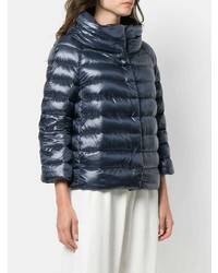 Женская темно-синяя куртка-пуховик от Herno