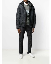 Мужская темно-синяя куртка-пуховик от Peuterey