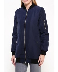 Женская темно-синяя куртка-пуховик от Softy