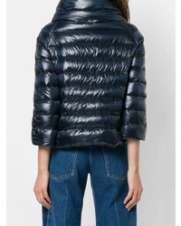 Женская темно-синяя куртка-пуховик от Herno