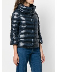 Женская темно-синяя куртка-пуховик от Herno