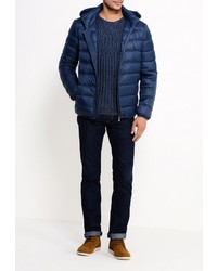 Мужская темно-синяя куртка-пуховик от Tom Farr