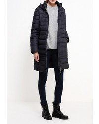 Женская темно-синяя куртка-пуховик от Tom Farr