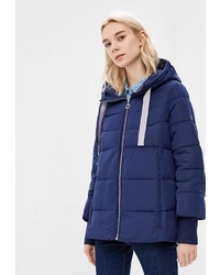 Женская темно-синяя куртка-пуховик от Tom Farr