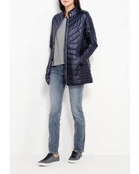 Женская темно-синяя куртка-пуховик от Tom Tailor