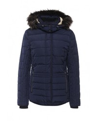 Женская темно-синяя куртка-пуховик от Tom Tailor