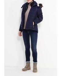 Женская темно-синяя куртка-пуховик от Tom Tailor