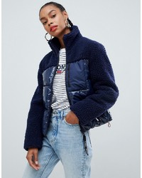 Женская темно-синяя куртка-пуховик от Tommy Jeans