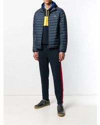 Мужская темно-синяя куртка-пуховик от Lacoste