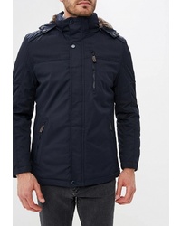 Мужская темно-синяя куртка-пуховик от Vanzeer