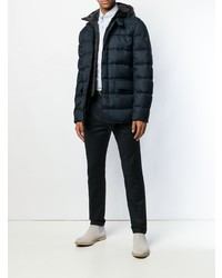 Мужская темно-синяя куртка-пуховик от Fay