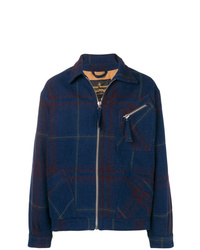 Мужская темно-синяя куртка-рубашка в клетку от Vivienne Westwood Anglomania