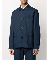 Мужская темно-синяя куртка-рубашка от Viktor & Rolf