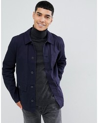 Мужская темно-синяя куртка-рубашка от ASOS DESIGN