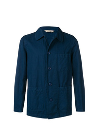 Мужская темно-синяя куртка-рубашка от Aspesi