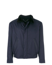 Мужская темно-синяя куртка-рубашка от Brioni