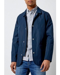Мужская темно-синяя куртка-рубашка от Burton Menswear London